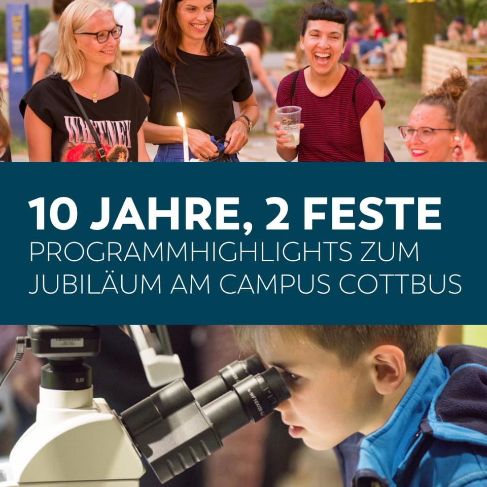 Programmhighlights zum BTU-Jubiläum am 1.7. – das dürft ihr nicht verpassen!