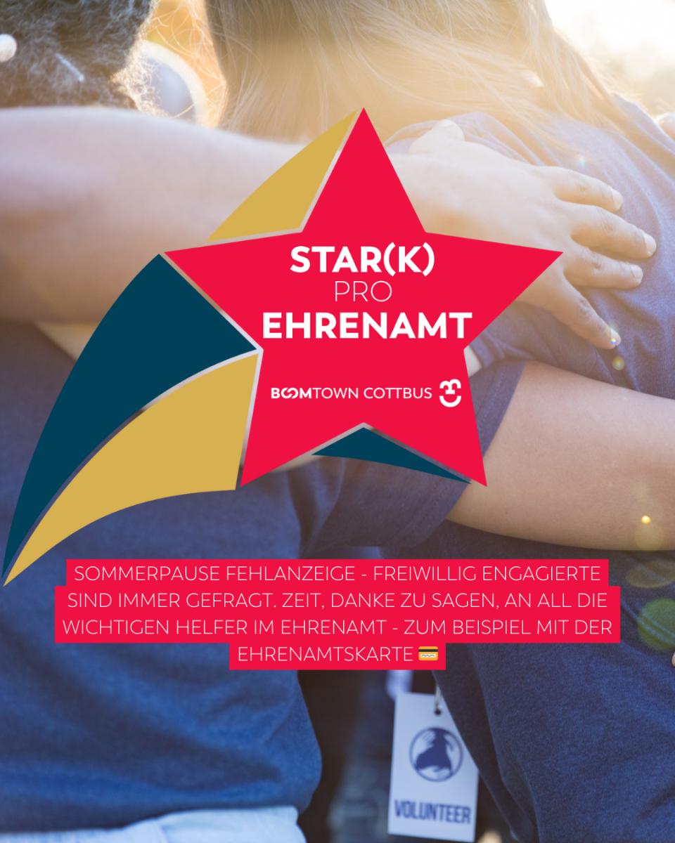 Ehrenamt macht Cottbus stark – kennt ihr schon die Ehrenamtskarte?