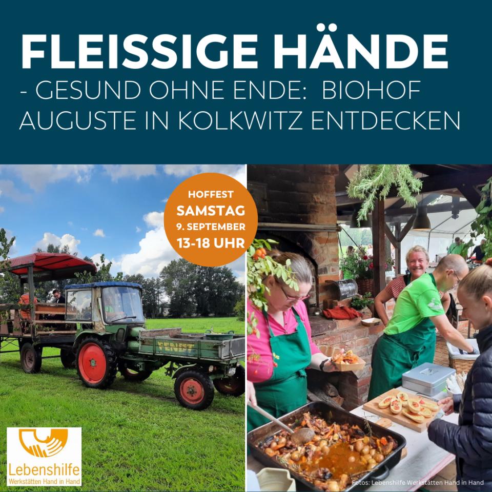 Hoffest auf dem Biohof Auguste in Kolkwitz – Erleben, was Teilhabe bewirkt und Bio genießen
