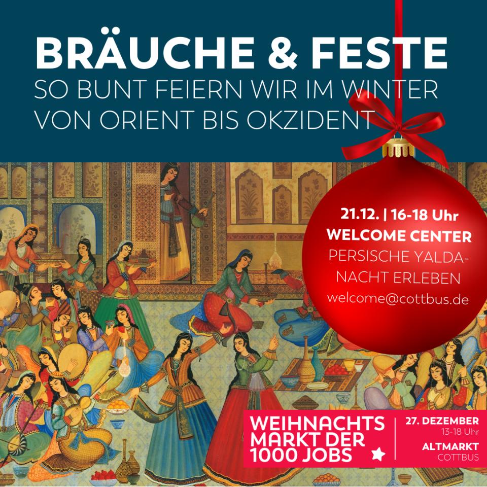 Jeden Donnerstag Adventscafé im Welcome Center – erlebe einen Nachmittag lang winterliche Bräuche anderer Kulturen