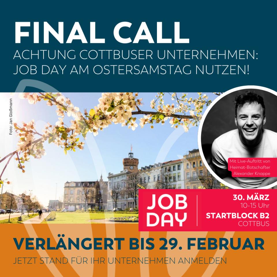 Anmeldefrist für Job Day verlängert – Restplätze noch zu haben