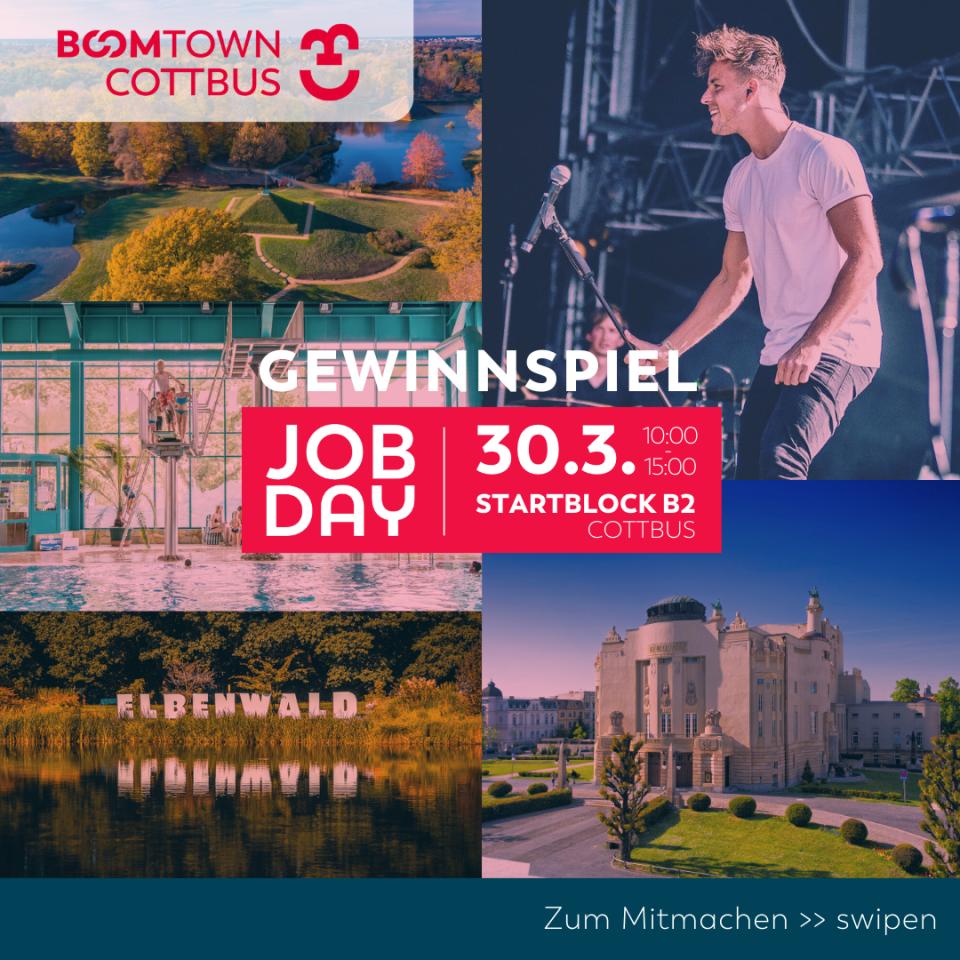 Glücksritter &amp; -feen aufgepasst: Gewinnspiel zum Boomtown Job Day startet heute