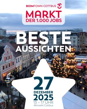 Hoch hinaus für deine Zukunft beim Markt der 1.000 Jobs am 27. Dezember!