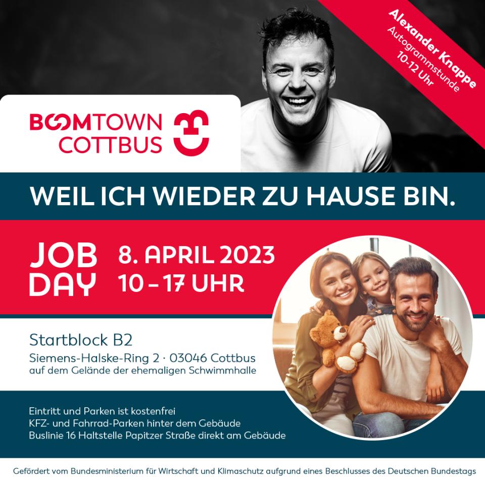 Weil ich (wieder) zu Hause bin. BOOMTOWN JOB DAY am Ostersamstag mit Alexander Knappe.